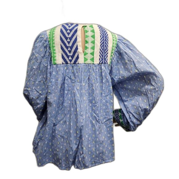 Anthropologie Verb Pallavi Singhee Rhapsody Embroidered Blouse - Picture 12 of 14